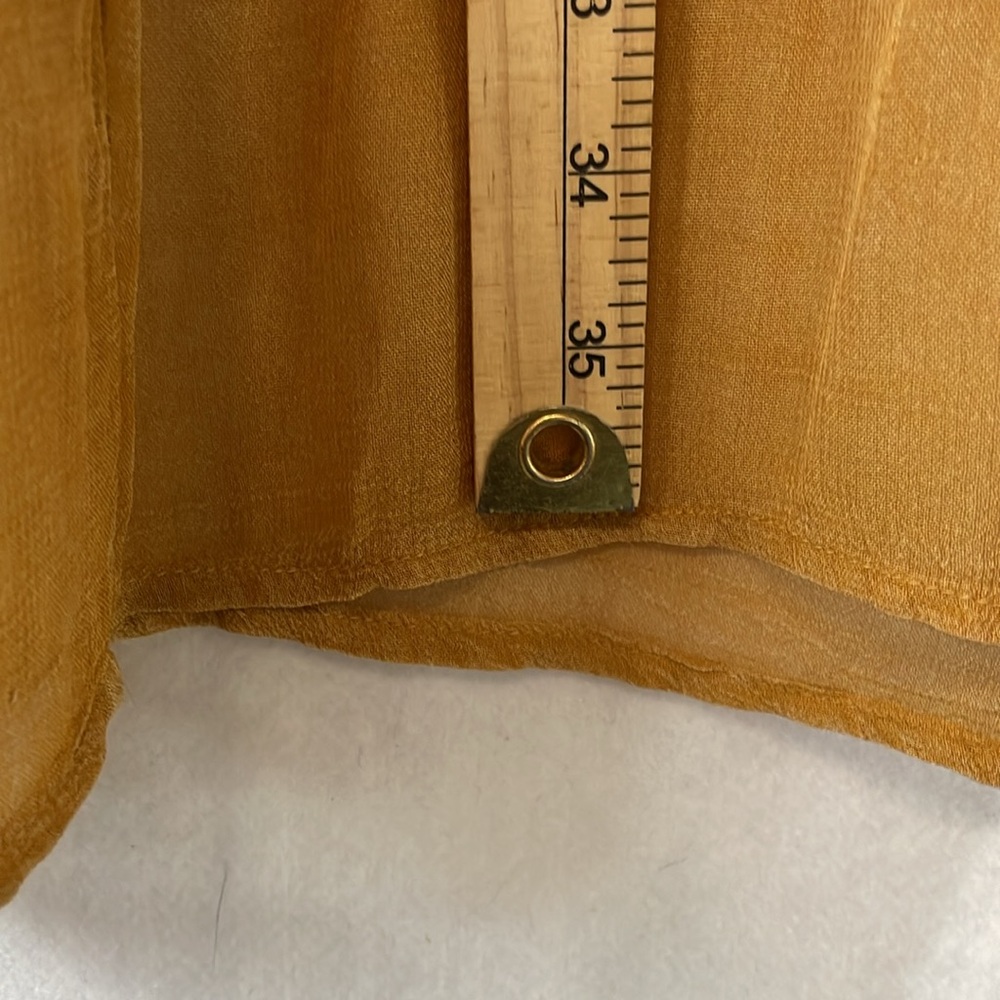 NEW Kaabu Womens Sz 2X Maxi Skirt Cotton Rayon Made in India Tan Pull On - Picture 4 of 9